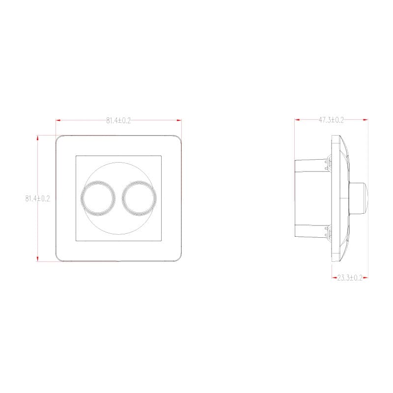 ELP AFDEKRAAM VOOR DUO DIMMER thumbnail 2