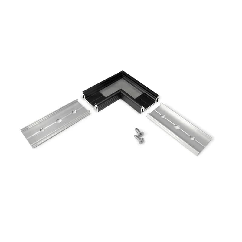 ELP Onderdeel LED-strip | hoekstuk surface zwart 14mm thumbnail 2