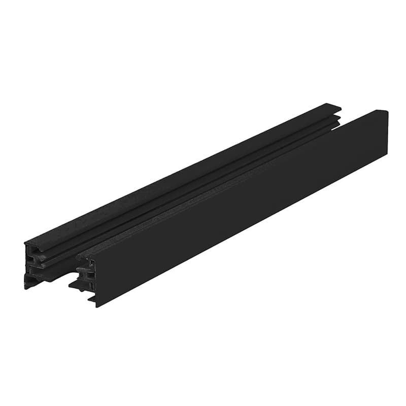ELP 1-fase Rail | 200cm Zwart | Inclusief Eindkap en Voedingconnector