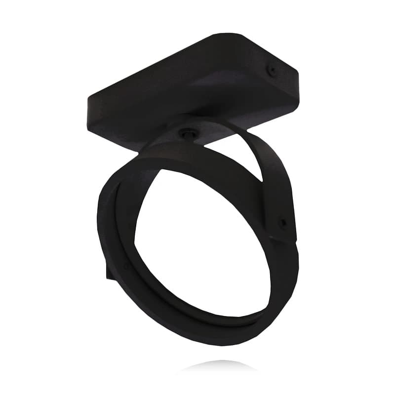 ELP ar111 opbouwarmatuur | euke | 1xgu10 fitting | zwart IP20