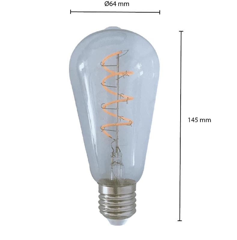 ELP E27 LED Edison Lamp | 4W 2200K 340Lm | 822 thumbnail 2
