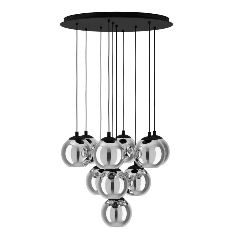 EGLO LED Hanglamp Ariscani | 10X E27 Max 40W | IP20 | Zwart thumbnail 2