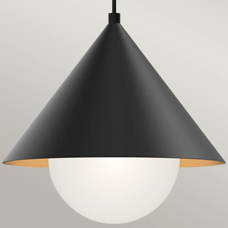 Alora Mood LED Hanglamp Remyck | 1X E27 Max 60W | Matte Black thumbnail 2