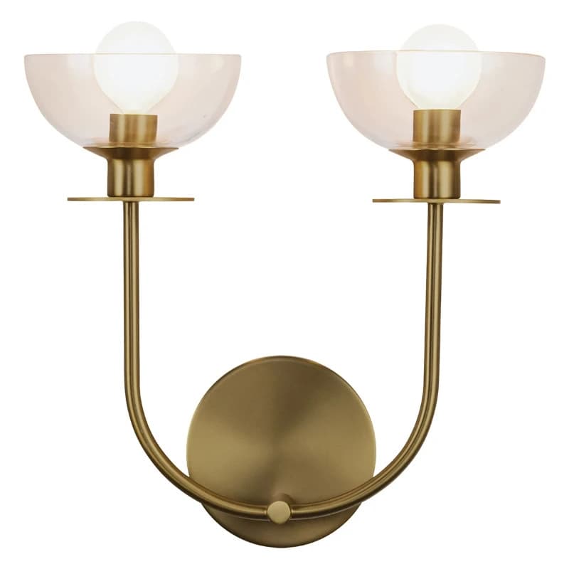 Alora Mood LED Wandlamp Sylvia | 2X E27 Max 40W | Brushed Gold