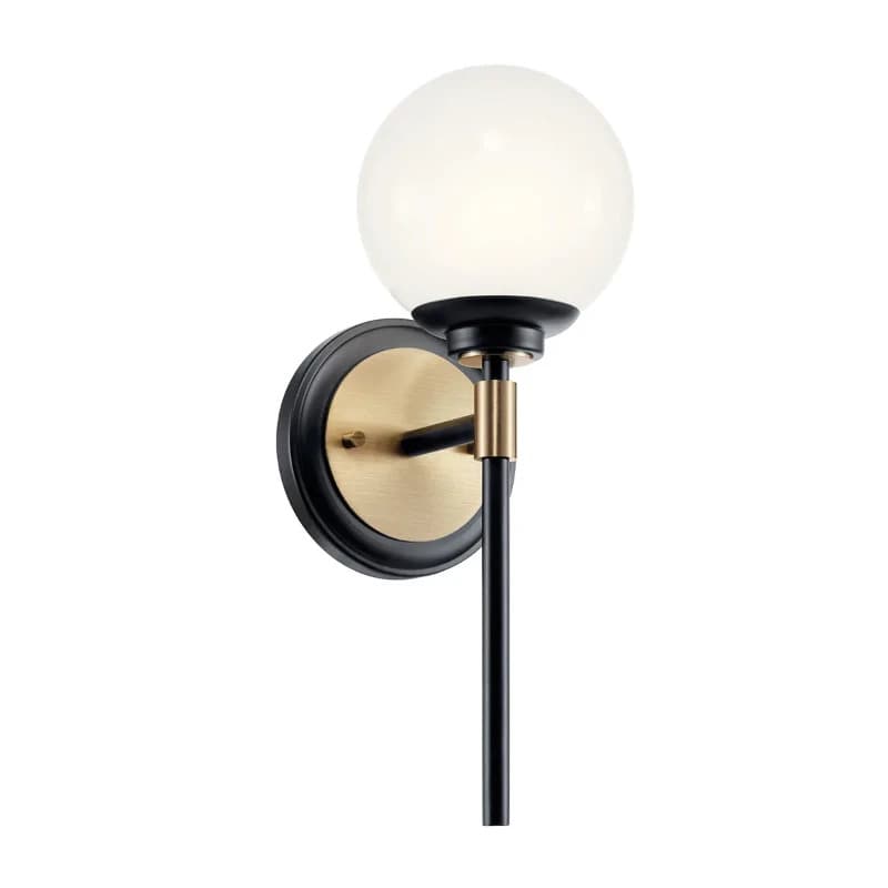 Kichler LED Wandlamp Benno | 1X E27 Max 3W | Black&Champagne Bronze