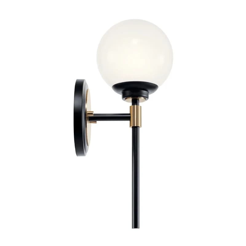 Kichler LED Wandlamp Benno | 1X E27 Max 3W | Black&Champagne Bronze thumbnail 2