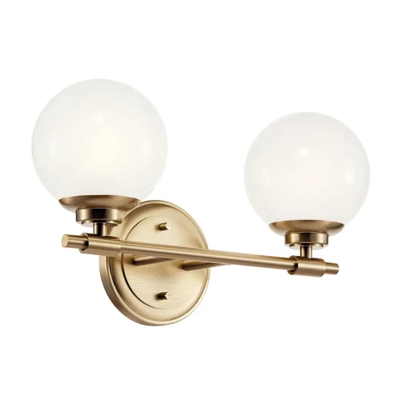 Kichler LED Wandlamp Benno | 2X E27 Max 3W | Champagne Bronze