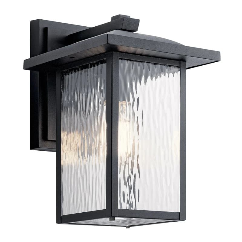 Kichler LED Wand Buitenlamp Cappanna | 1X E27 Max 60W | Textured Black