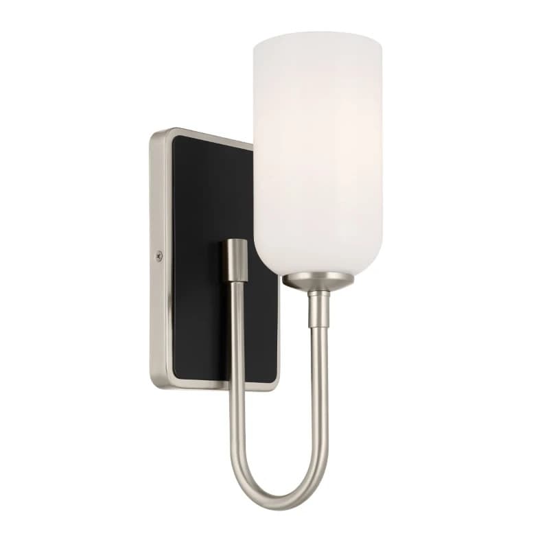 Kichler LED Wandlamp Solia | 1X E27 Max 3W | Brushed Nickel&Black