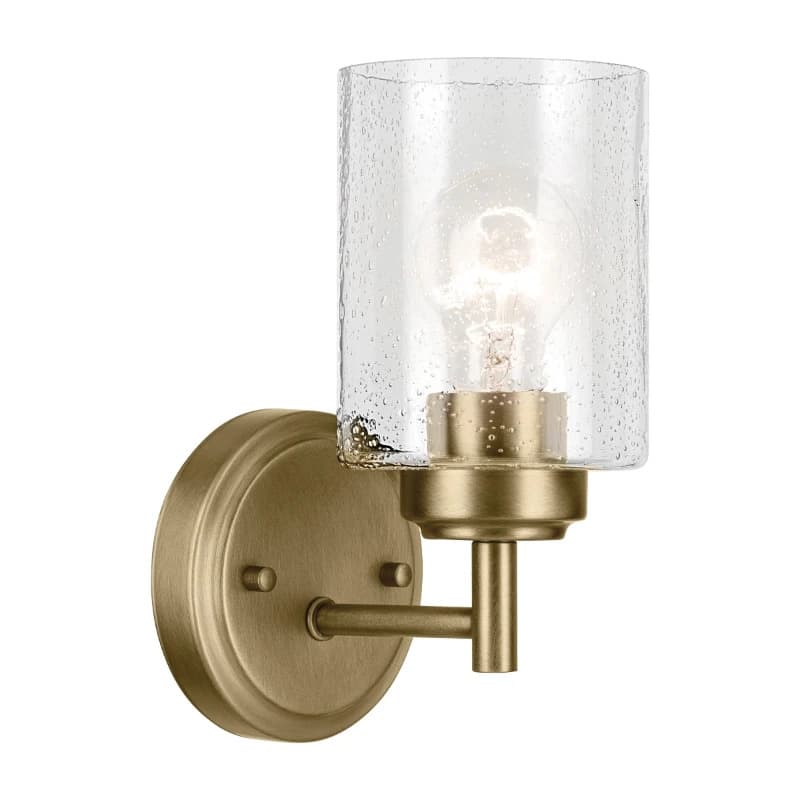 Kichler LED Wandlamp Winslow | 1X E27 Max 60W | Natural Brass