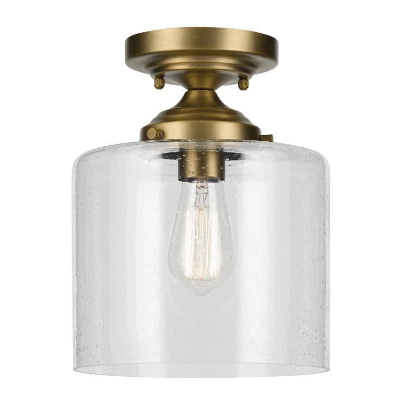 Kichler LED Plafondlamp Winslow | 1X E27 Max 60W | Natural Brass