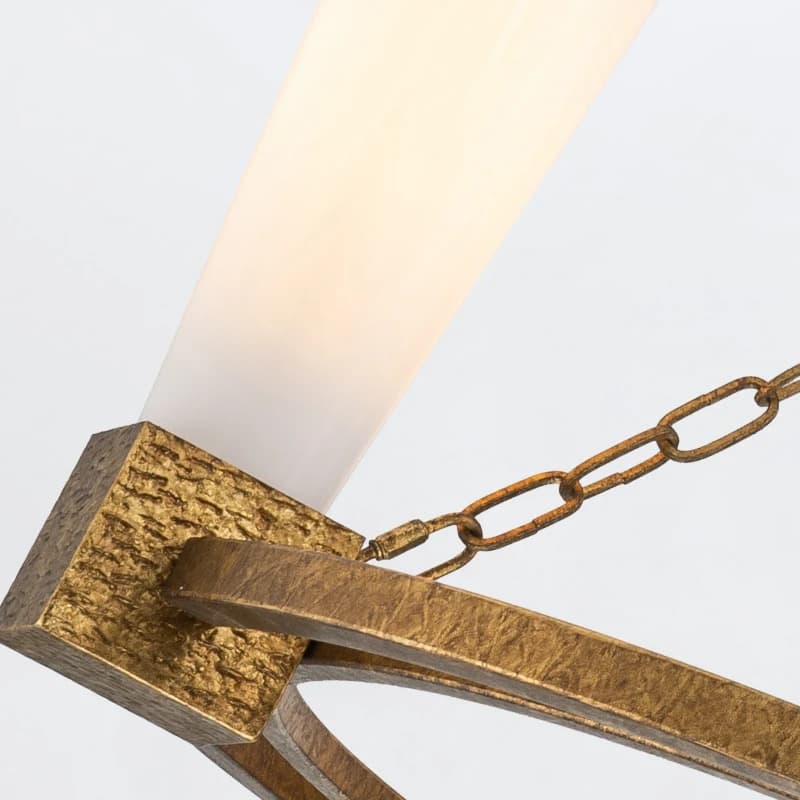 Elstead Lighting LED Kroonluchter | 4X E27 Max 40W | Distressed Gold thumbnail 2