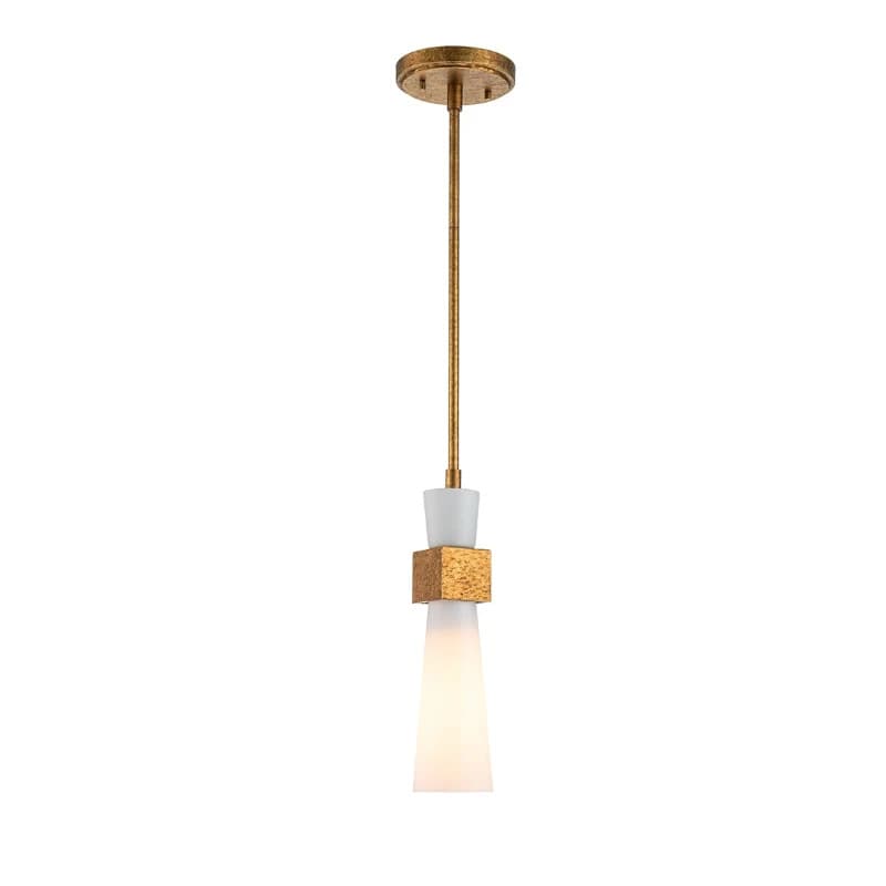 Elstead Lighting LED Hanglamp Kristy | 1X E27 Max 40W | Distressed Gold