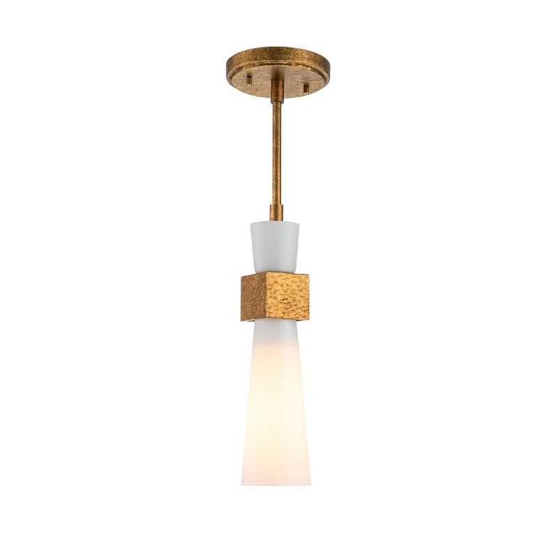 Elstead Lighting LED Hanglamp Kristy | 1X E27 Max 40W | Distressed Gold thumbnail 2