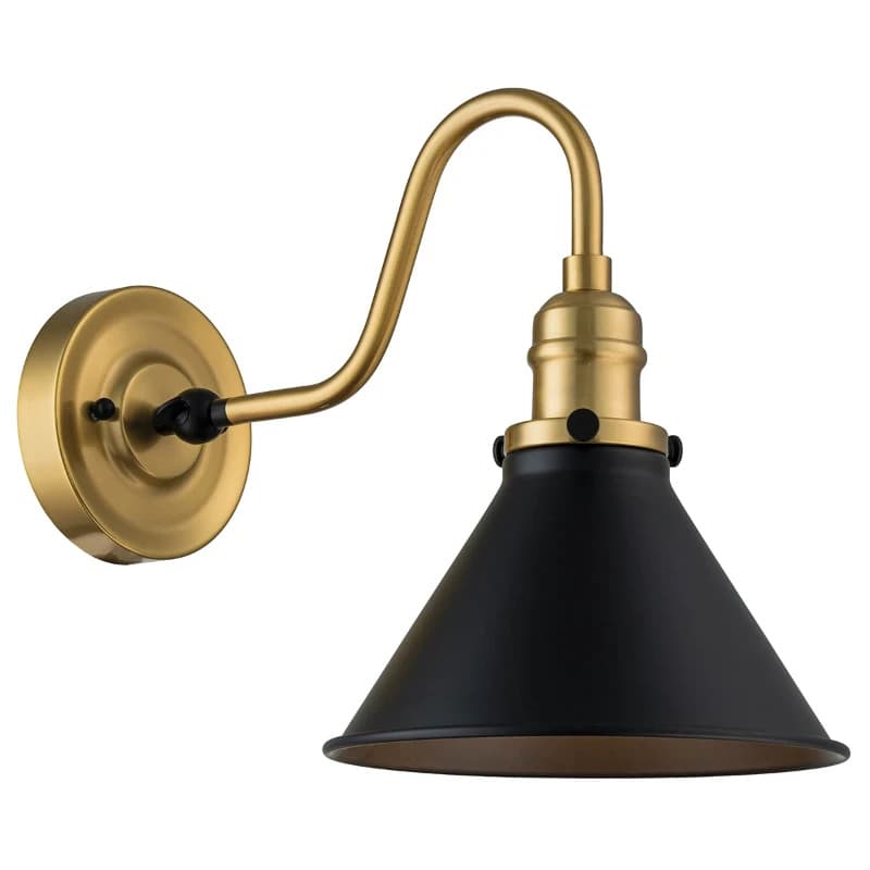 Elstead Lighting LED Wandlamp Provence | 1X E27 Max 60W | Aged Brass&Matte Black