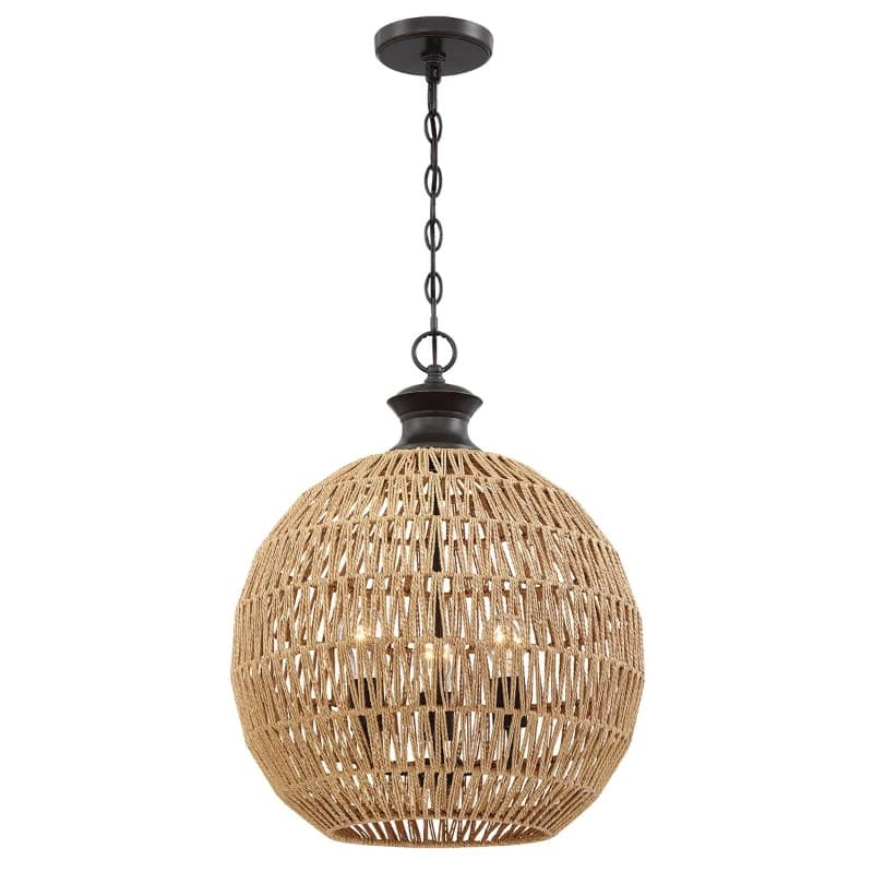 Quoizel LED Hanglamp Casablanca | 3X E27 Max 60W | Palladian Bronze