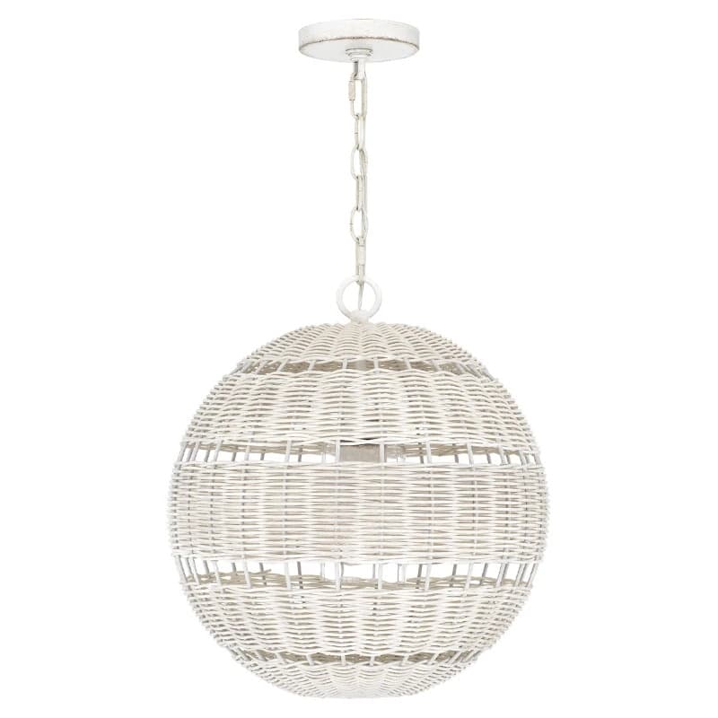 Quoizel LED Buiten Hanglamp Lindendale | 1X E27 Max 60W | IP44 | Antique White thumbnail 2