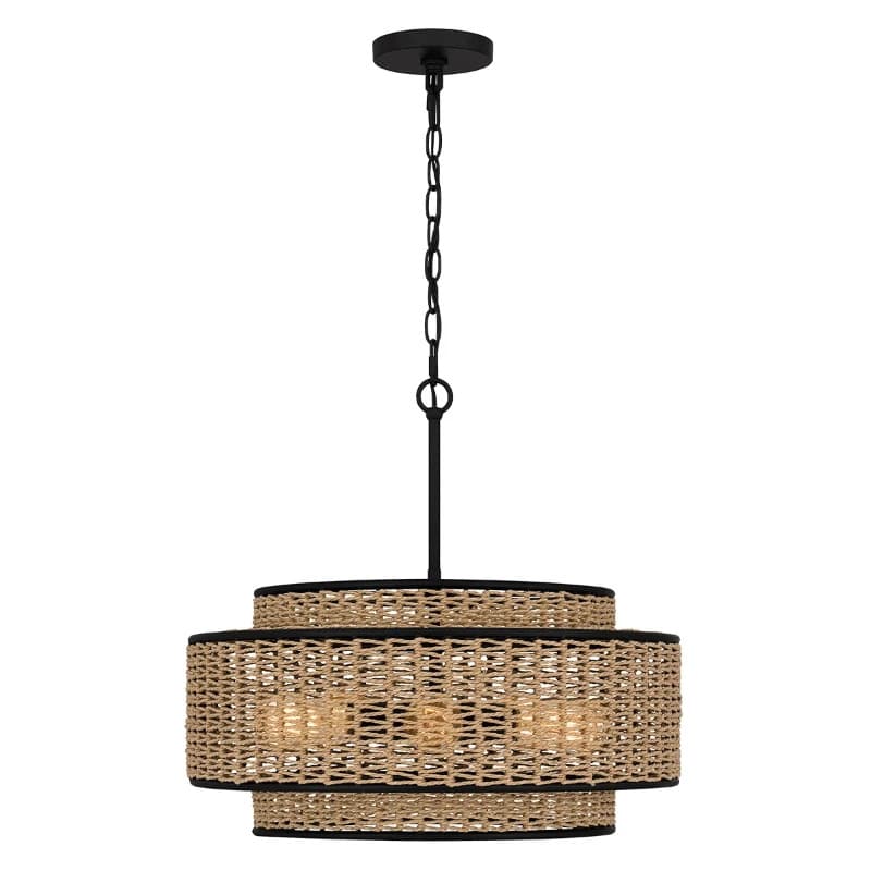 Quoizel LED Hanglamp Teton | 5X E27 Max 60W | Matte Black thumbnail 2