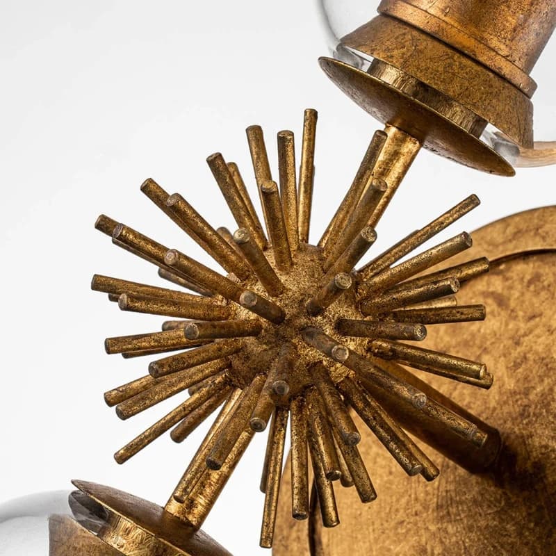 Elstead Lighting LED Wandlamp Staring | 2X E27 Max 40W | Distressed Gold thumbnail 2