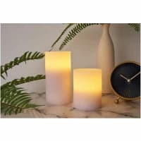 2 x LED Waxinelichthouders Cosy Lilac Flieder warmwit voor 3 x AAA batterij met schakelaar