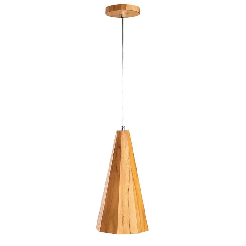 Accord Houten LED Hanglamp Angular | 29W 3000K 930 | Teak