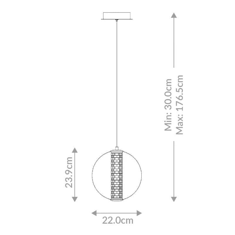 Eurofase LED Hanglamp Atomo | 9W 3000K 830 | Polished Chrome thumbnail 2