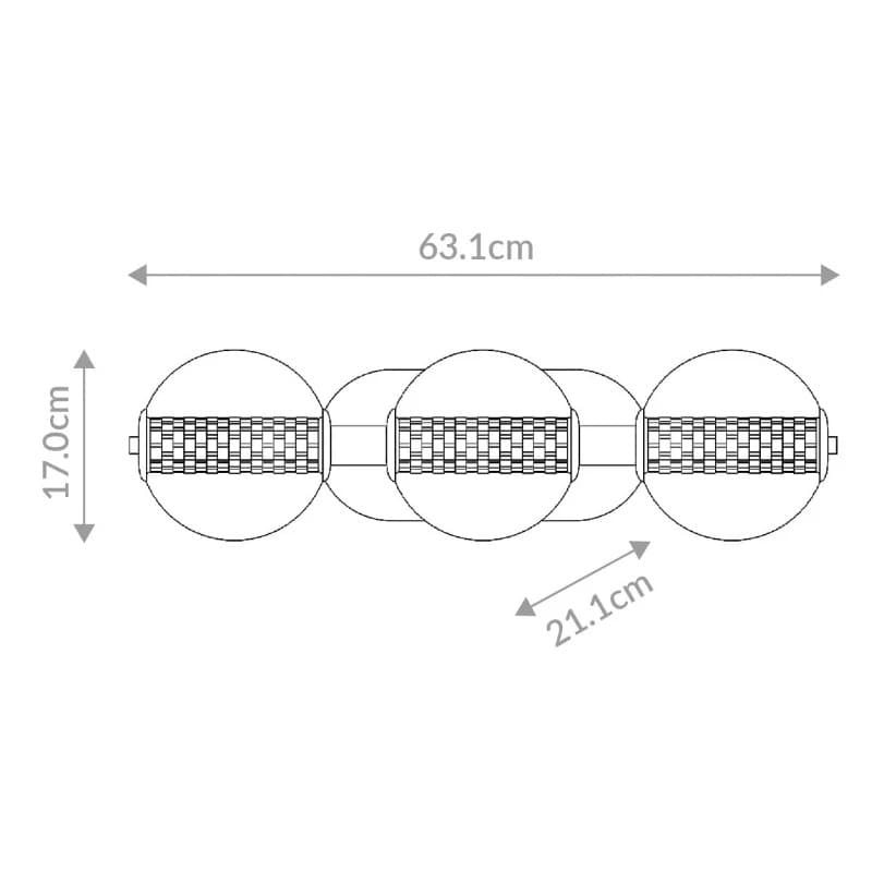Eurofase LED Wandlamp Atomo | 13W 3000K 830 | Polished Chrome thumbnail 2
