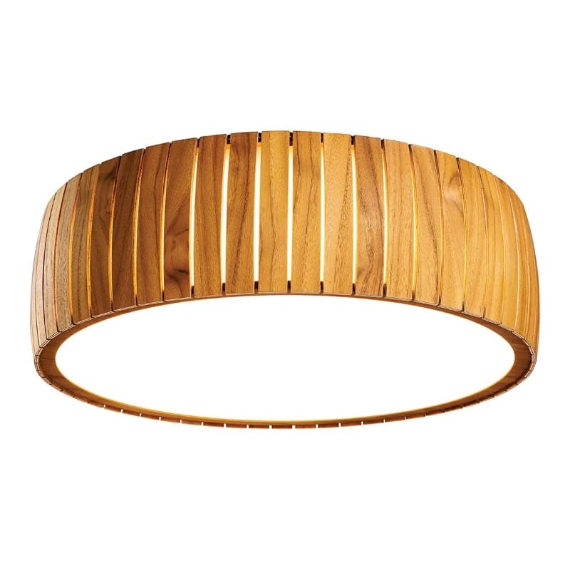 Accord Houten LED Plafondlamp Barrel | 17W 3000K 615Lm 930 | Teak