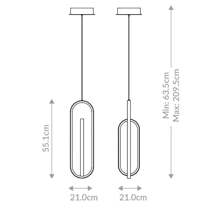 Eurofase LED Hanglamp Demark | 58W 3000K 830 | Brushed Gold thumbnail 2