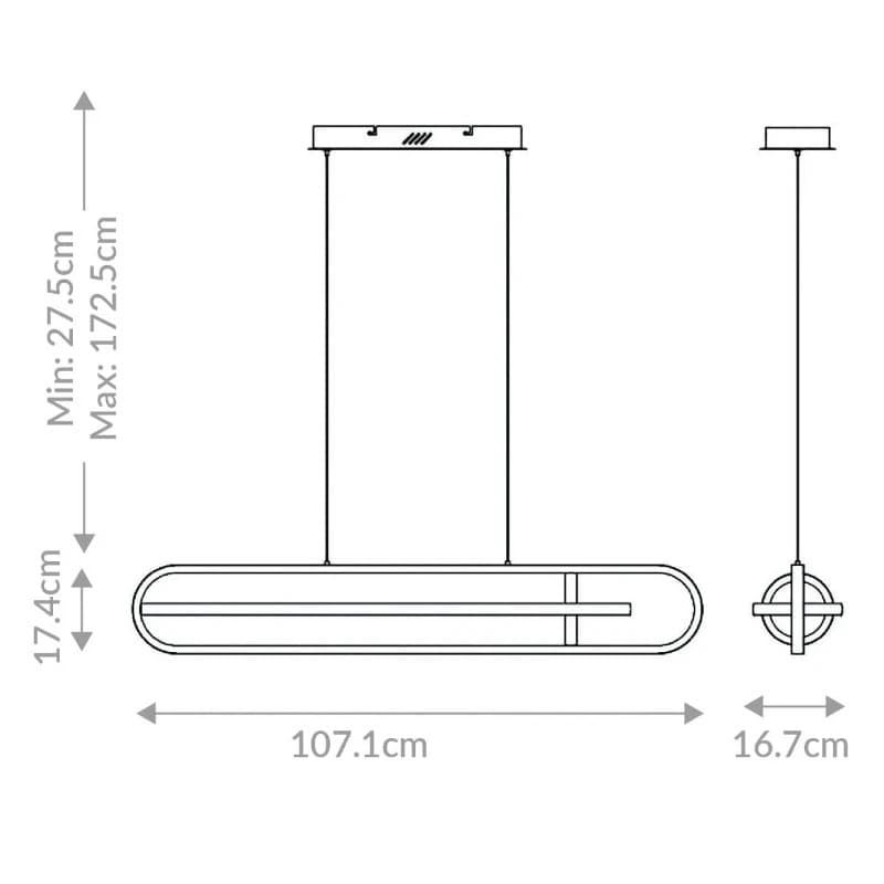 Eurofase LED Hanglamp Demark | 28W 3000K 830 | Matte Black thumbnail 2