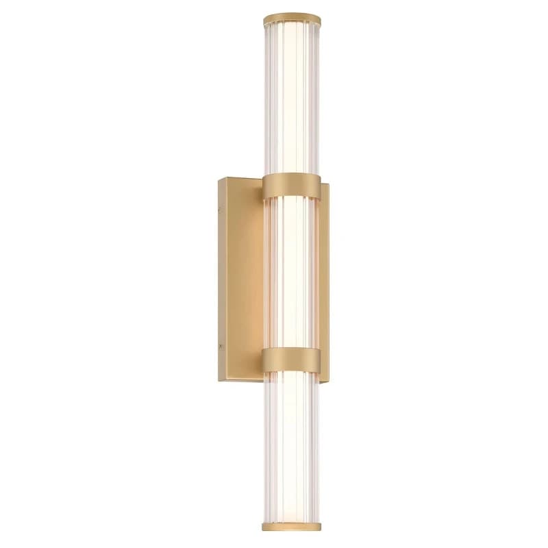 Eurofase LED Wand Buitenlamp Fayton | 21.6W 3000K 830 | Brushed Gold