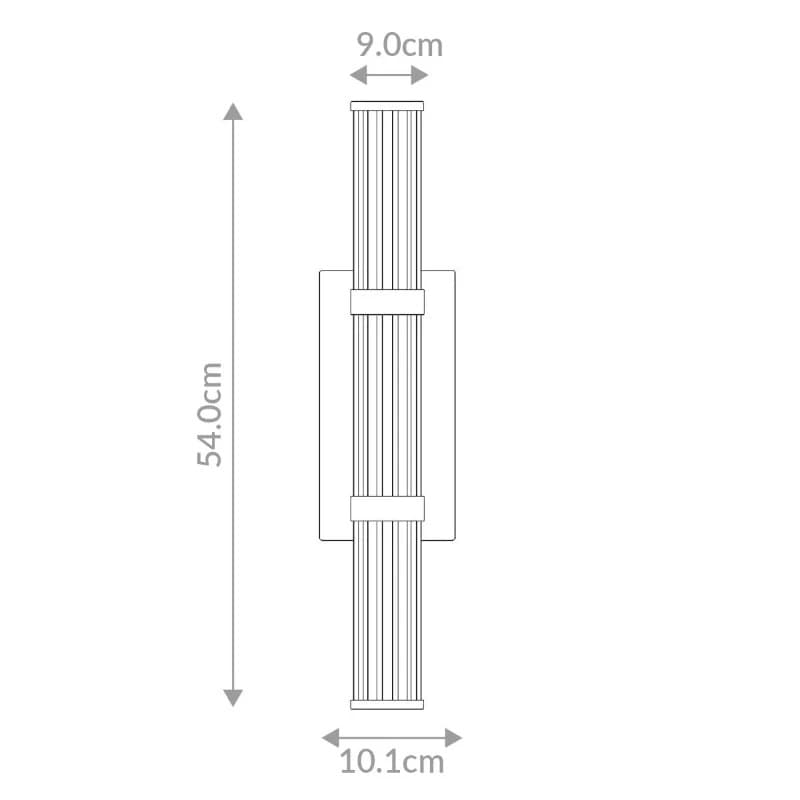 Eurofase LED Wand Buitenlamp Fayton | 21.6W 3000K 830 | Brushed Gold thumbnail 2