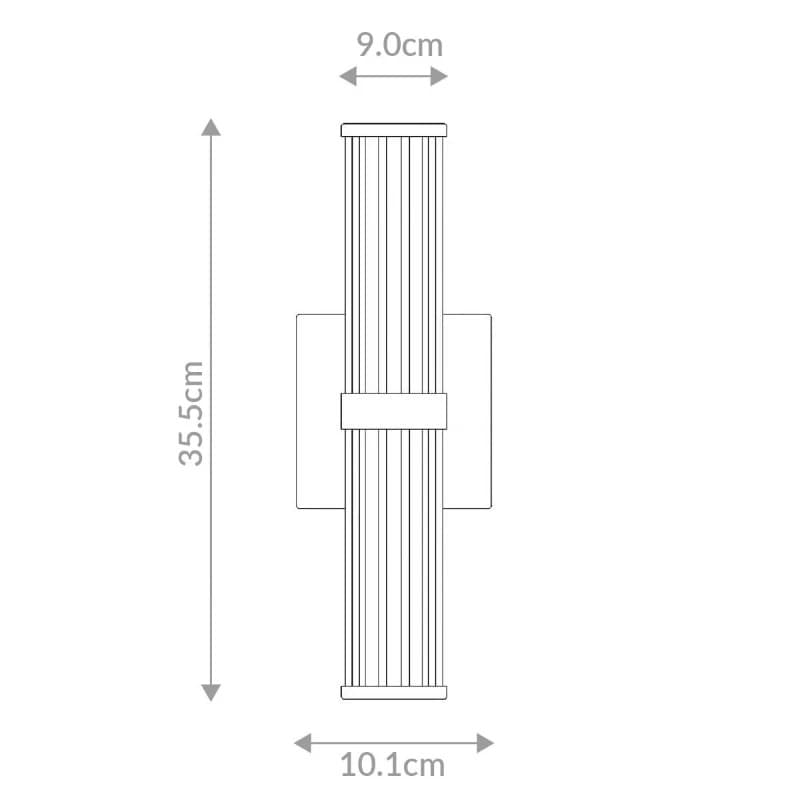 Eurofase LED Wand Buitenlamp Fayton | 14W 3000K 830 | Matte Black thumbnail 2