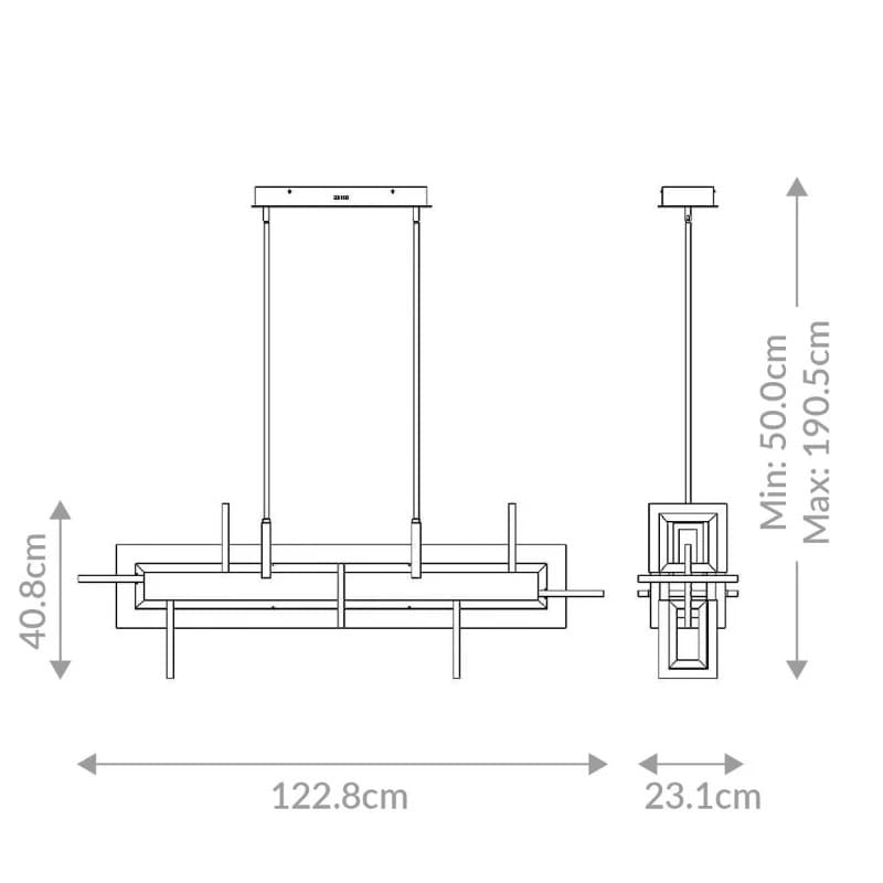 Eurofase LED Hanglamp Inizio | 86W 3000K 930 | Matte Black thumbnail 2