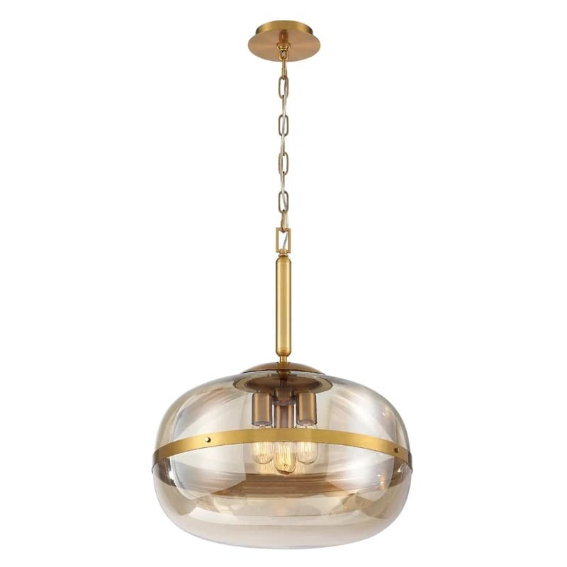 Eurofase LED Hanglamp Nottingham | 3X E27 Max 40W | Antique Brass