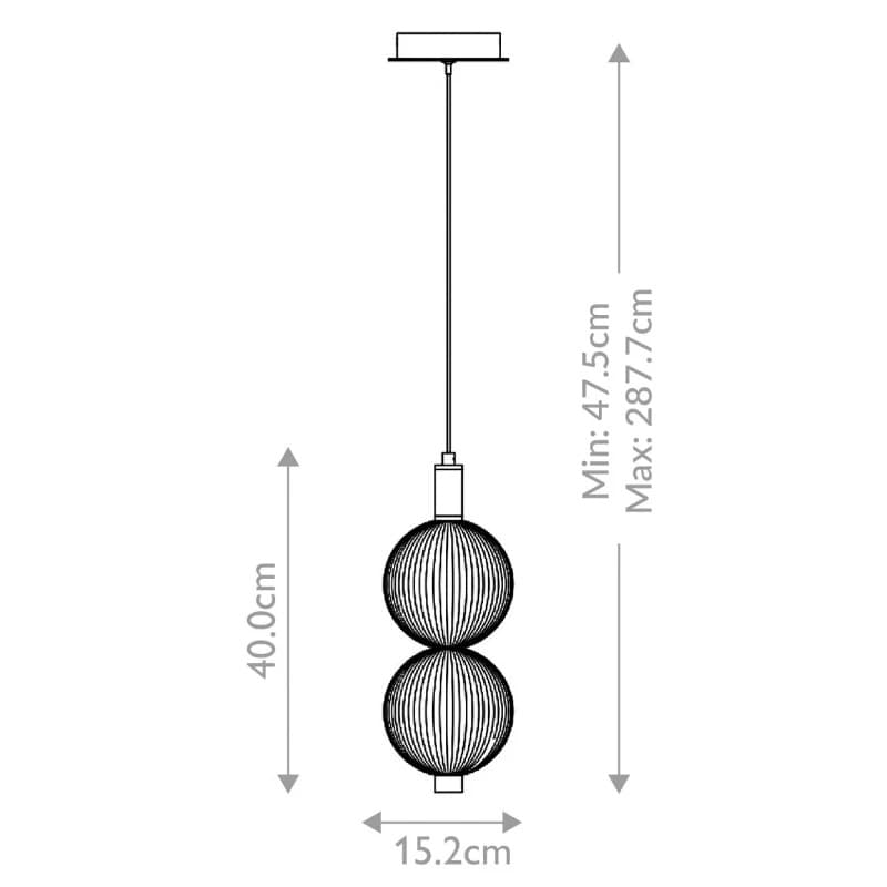 Eurofase LED Hanglamp Palmas | 20W 3000K 930 | Brushed Gold thumbnail 2