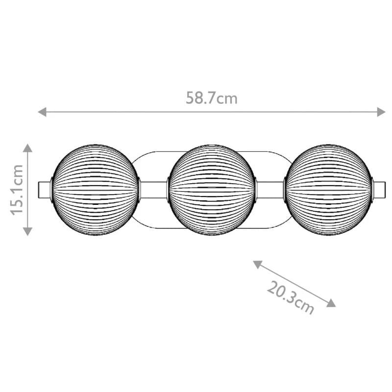 Eurofase LED Wandlamp Palmas | 27W 3000K 930 | Brushed Gold thumbnail 2