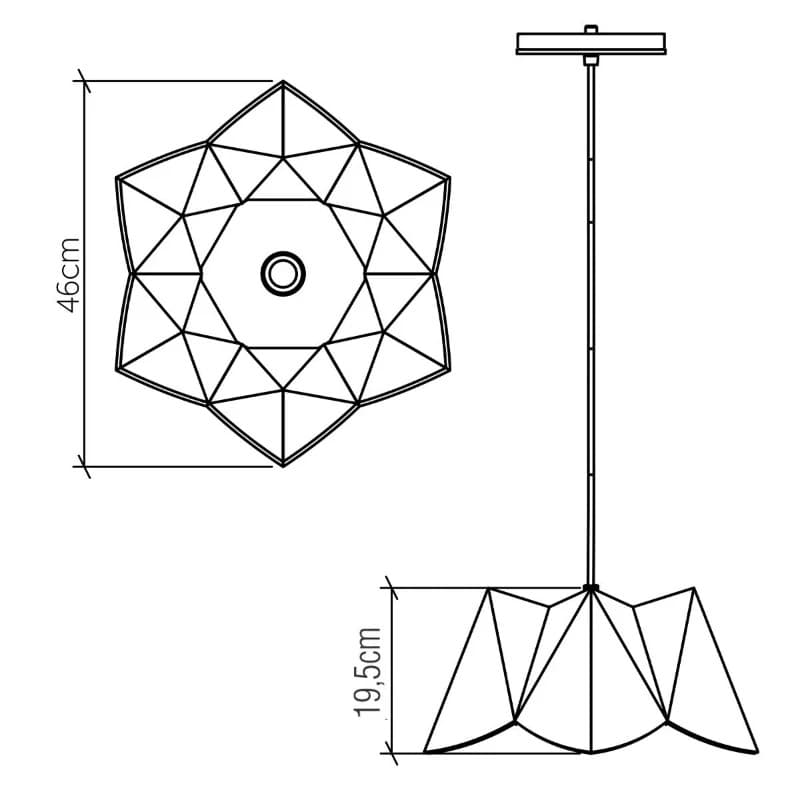 Accord Houten LED Hanglamp Physalis | 1X E27 Max 40W | Teak thumbnail 2