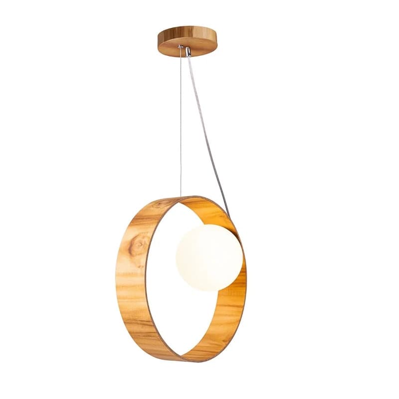 Accord Houten LED Hanglamp Sfera | 1X E27 Max 40W | Teak