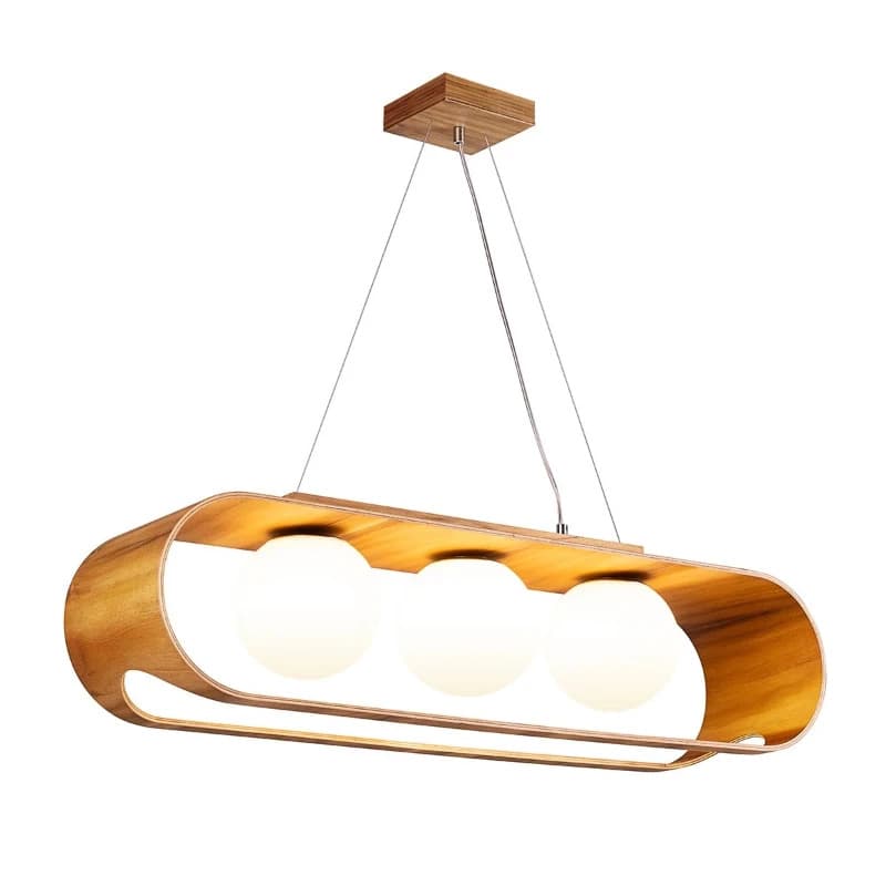 Accord Houten LED Hanglamp Sfera | 3X E27 Max 40W | Teak