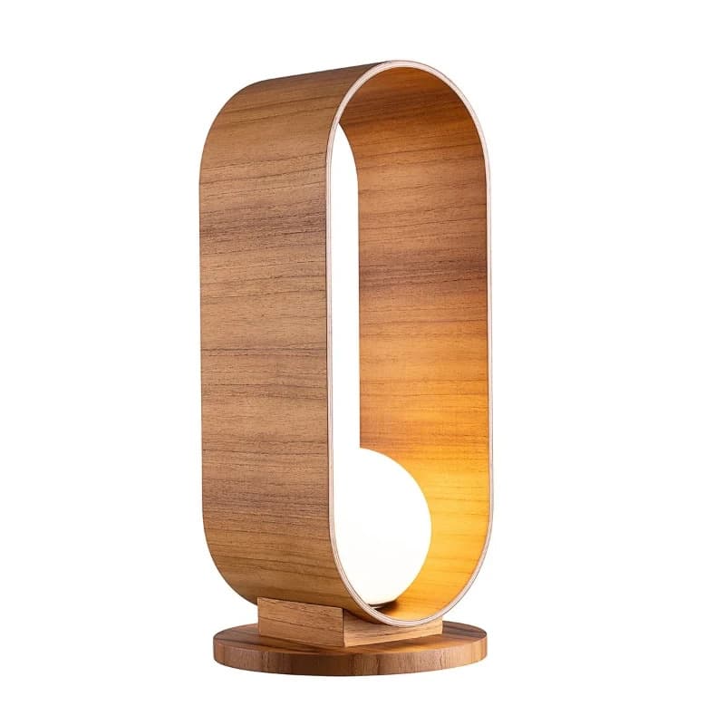 Accord Houten LED Tafellamp Sfera | 1X E27 Max 40W | Teak