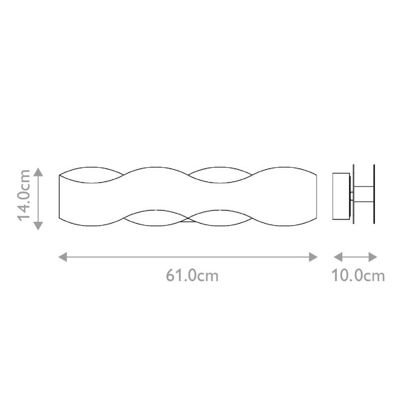 Eurofase LED Wandlamp Vaughan | 35W 3000K 830 | Bronze and Brushed Gold thumbnail 2