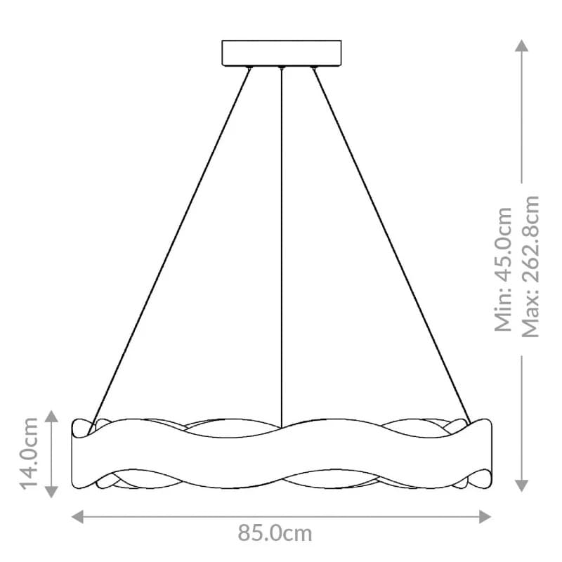 Eurofase LED Kroonluchter | 105W 3000K 830 | Bronze and Brushed Gold thumbnail 2