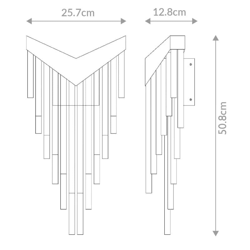 Eurofase LED Wandlamp Vivien | 12W 3000K 930 | Matte Black thumbnail 2