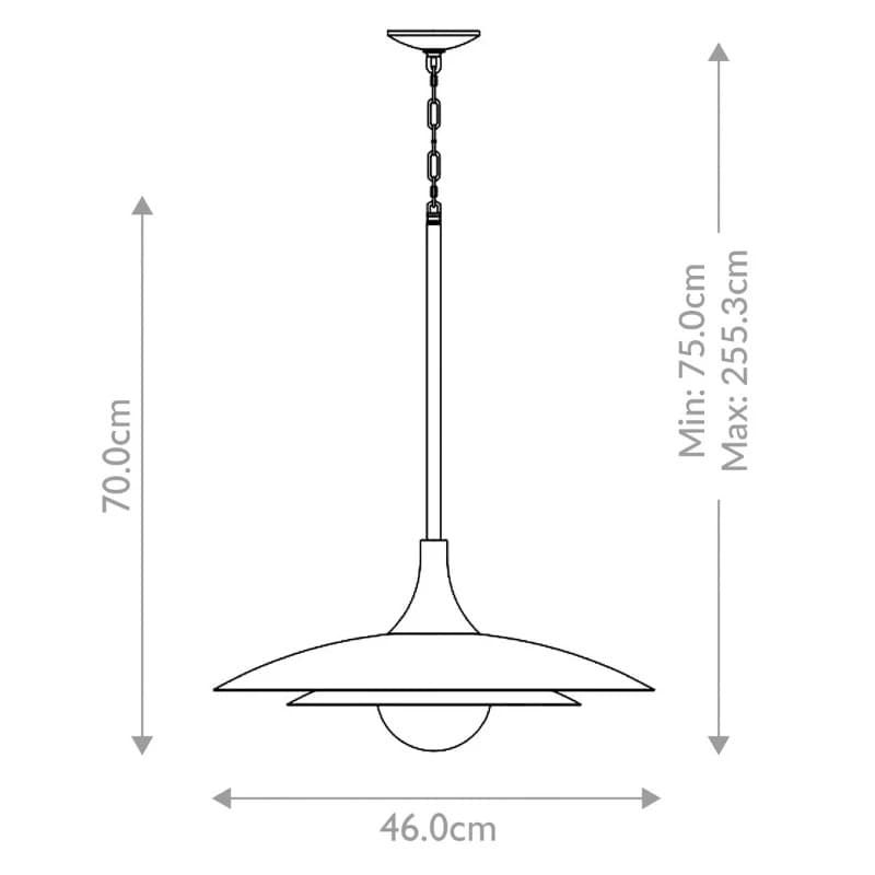 Eurofase LED Hanglamp Welsh | 15W 3000K 930 | Matte White thumbnail 2
