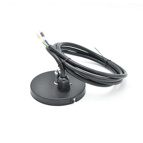 Interlight Orion Linear pendelset |  (stroom- en staalkabel) zwart