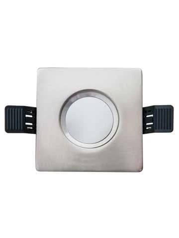 Interlight Frames MR16 GU10 | MR16 frame 90mm vierkant geborsteld chroom IP65