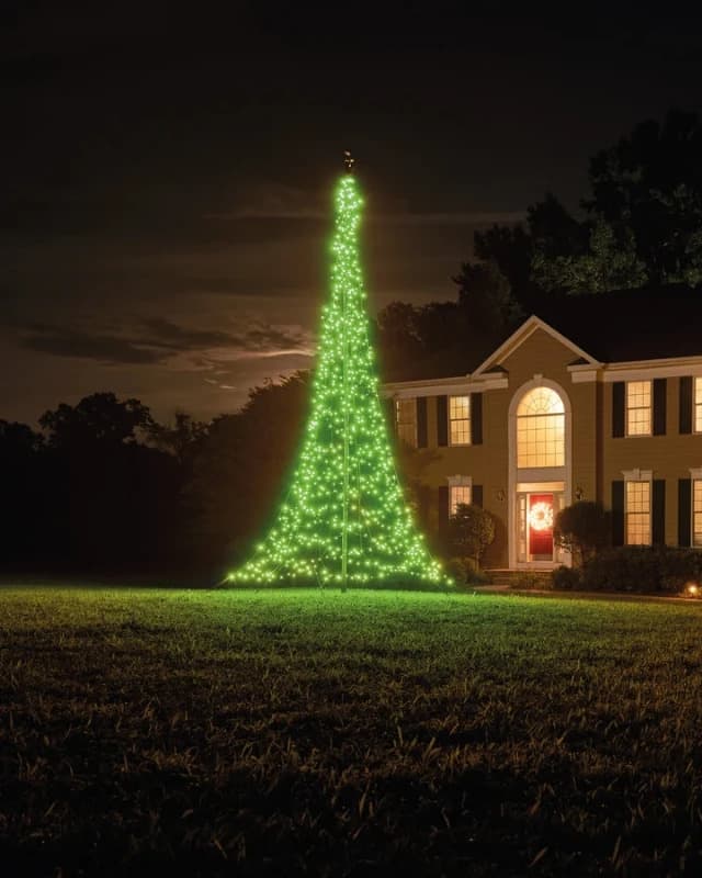 Fairybell Buitenkerstboom | 400cm 864 LEDs RGBW | LED niet uitwisselbaar | Inclusief Mast