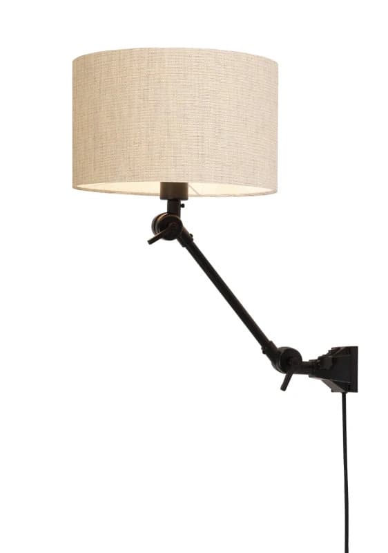 it's about RoMi LED Wandlamp Amsterdam | 1X E27 Max 40W | Light Linen