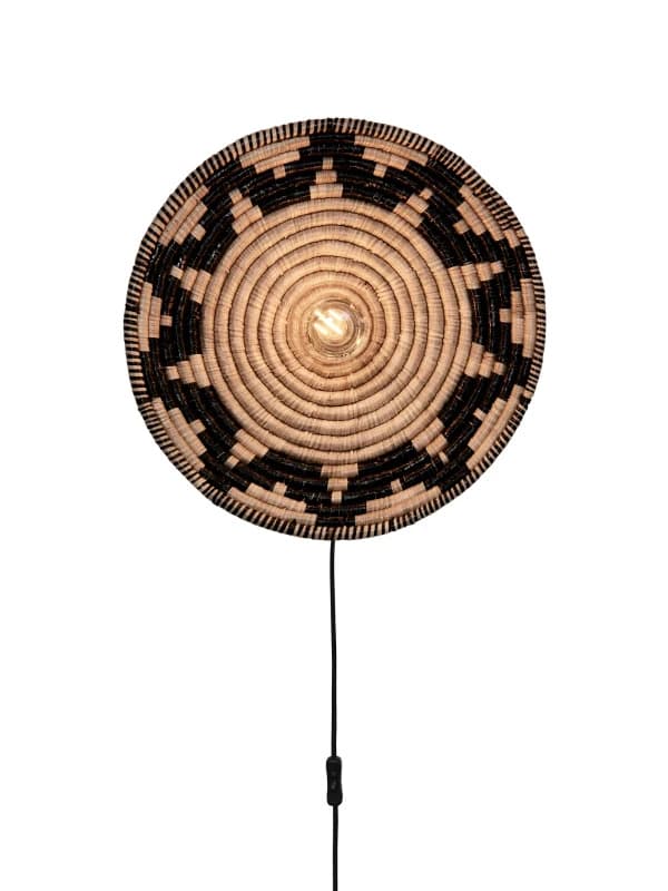 Good&Mojo LED Wandlamp Andros | E27 60W | Black/Natural